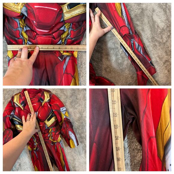 Superhero Costume Lot Captain America Iron Man M Medium Boys 8 10 Rubies - Picture 16 of 16
